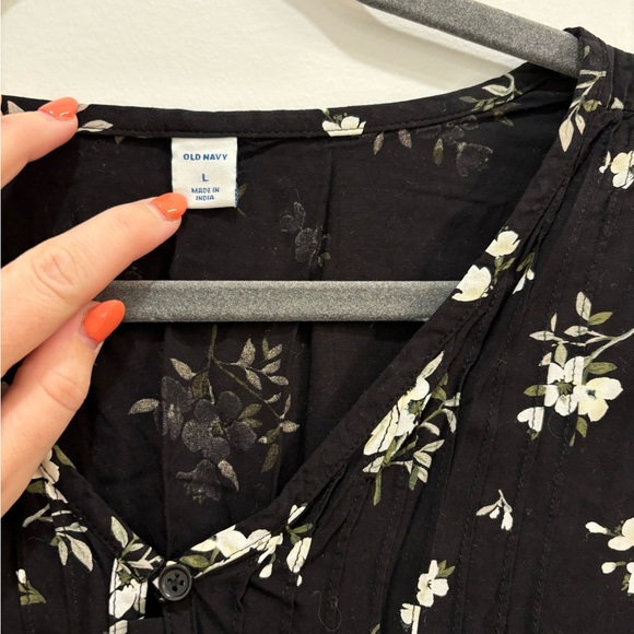 Black Floral Dress - Picture 3 of 3